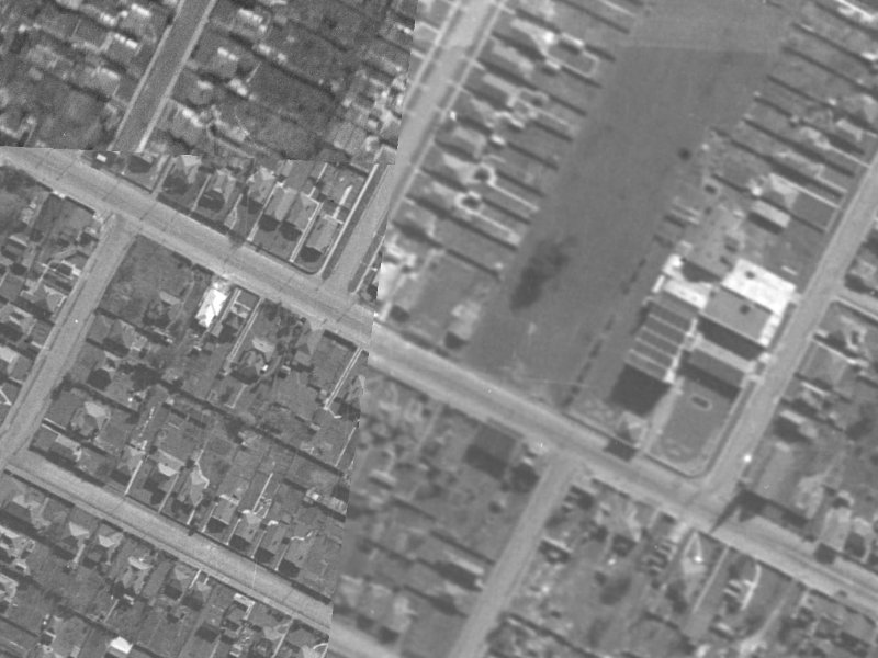 351 Ferry Road from the air, 1940-1944