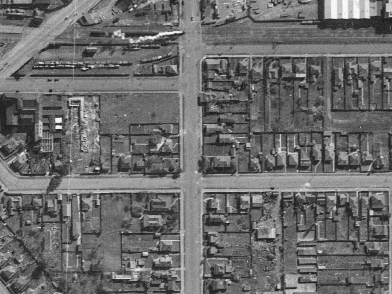 36 Grove Road from the air, 1940-1944