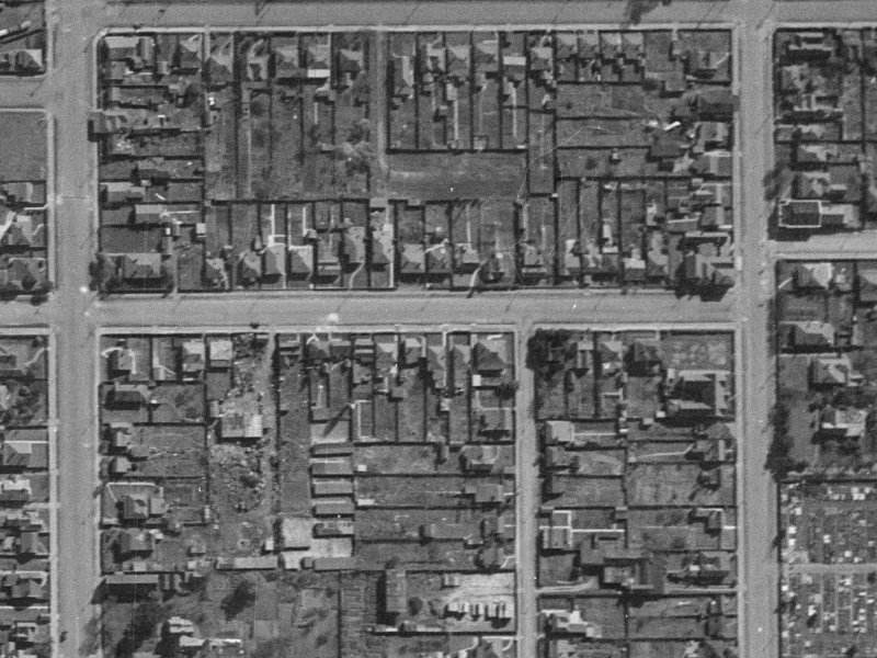 82 Harman Street from the air, 1940-1944