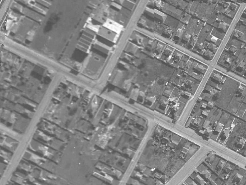 393 Ferry Road from the air, 1940-1944