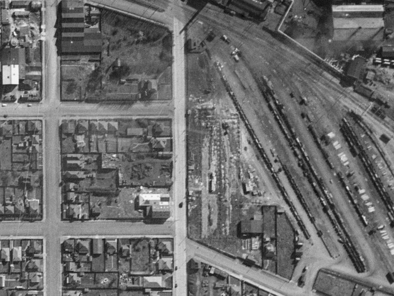 228 Waltham Road from the air, 1940-1944