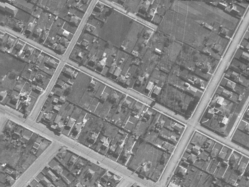 36 Matlock Street from the air, 1940-1944