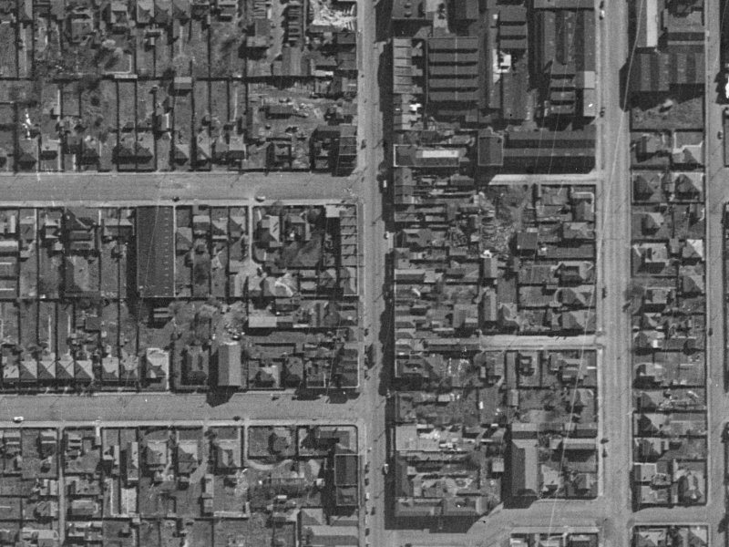 465 Colombo Street from the air, 1940-1944