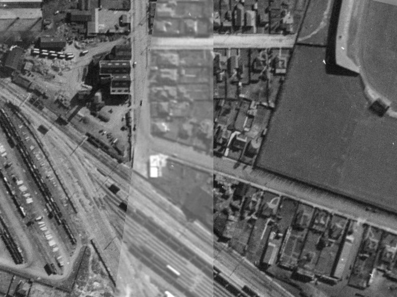 11 Lismore Street from the air, 1940-1944