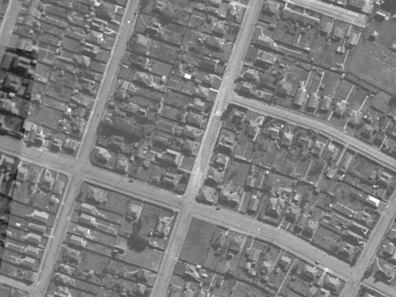 65A Grafton Street from the air, 1940-1944