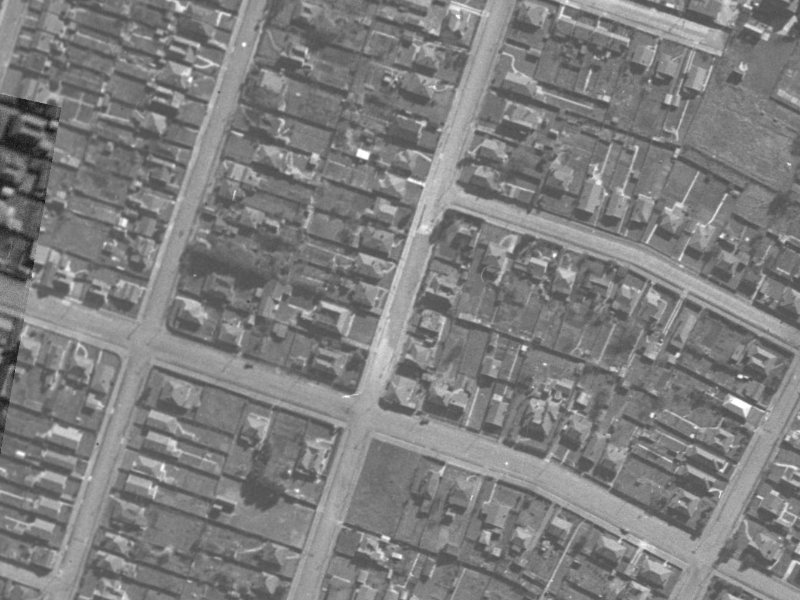 61 Grafton Street from the air, 1940-1944