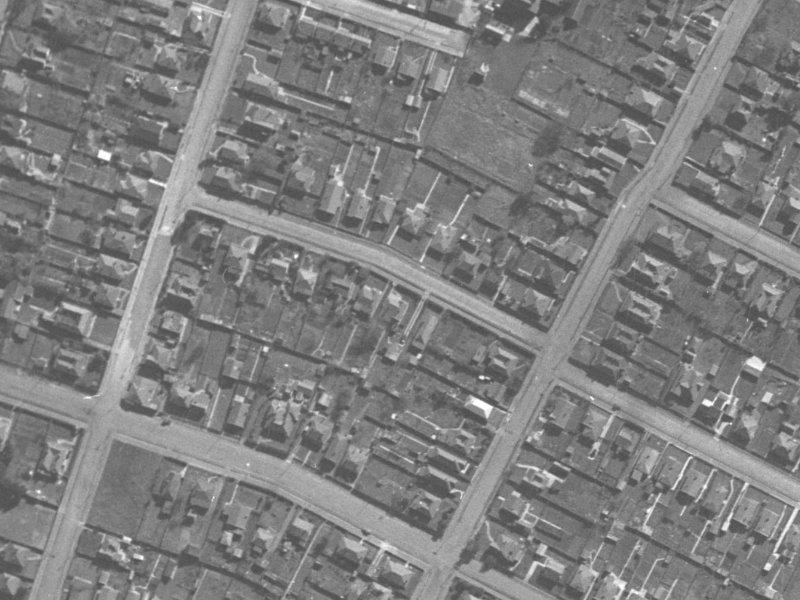 22 Grenville Street from the air, 1940-1944