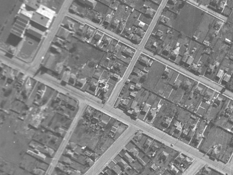 7 Randolph Street from the air, 1940-1944