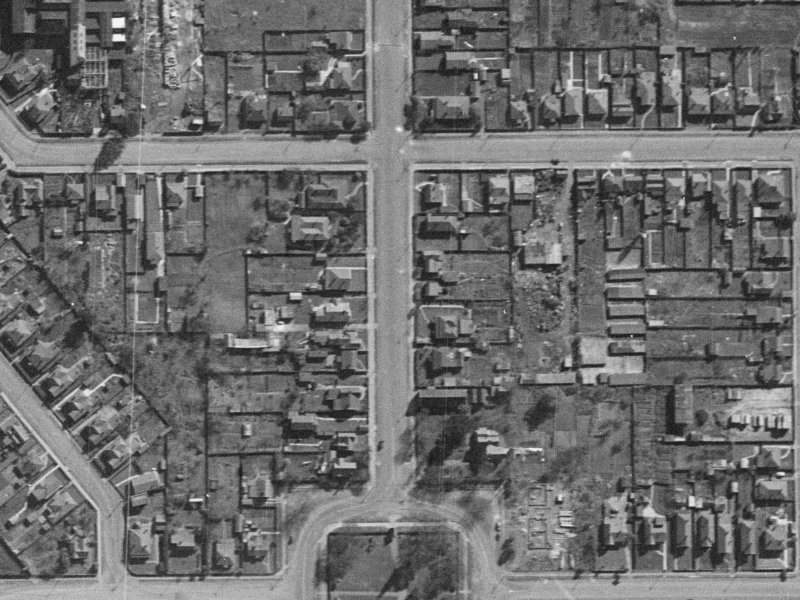 18 Grove Road from the air, 1940-1944