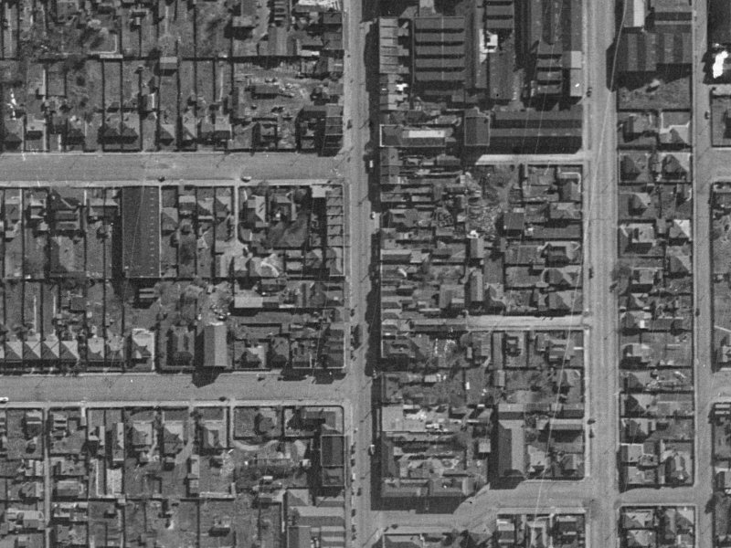 458 Colombo Street from the air, 1940-1944