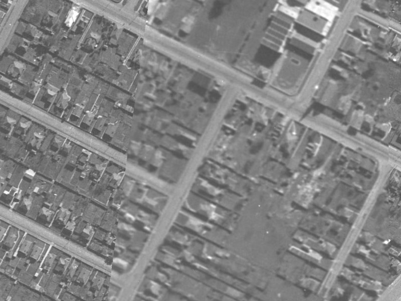 21A Isabella Place from the air, 1940-1944