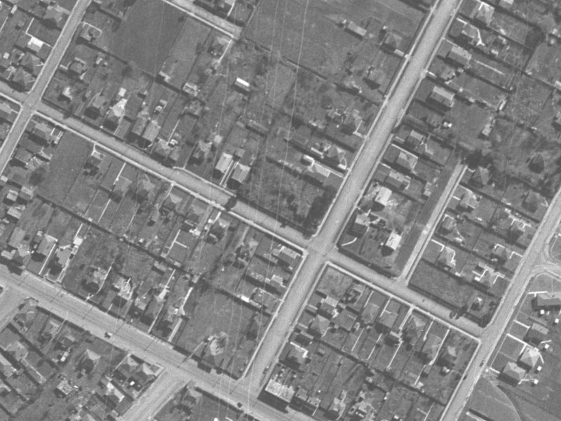 45 Matlock Street from the air, 1940-1944
