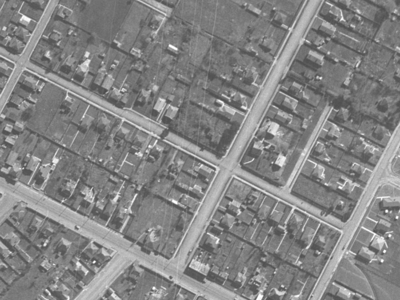 44 Matlock Street from the air, 1940-1944