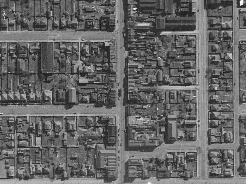 444 Colombo Street from the air, 1940-1944
