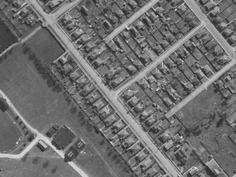 34 Whiteleigh Avenue from the air, 1940-1944