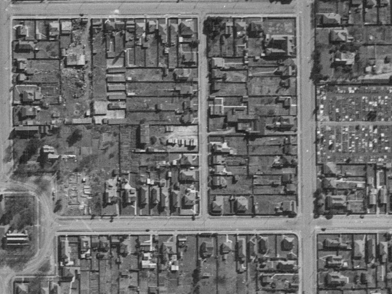 15A Cotterill Street from the air, 1940-1944