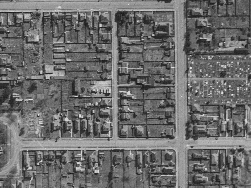3/16 Cotterill Street from the air, 1940-1944