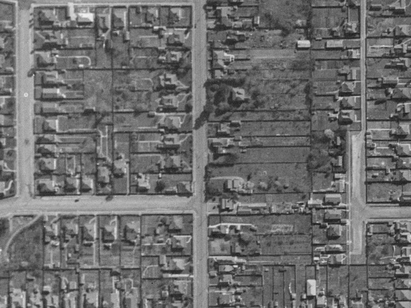 21 Kent Street from the air, 1940-1944