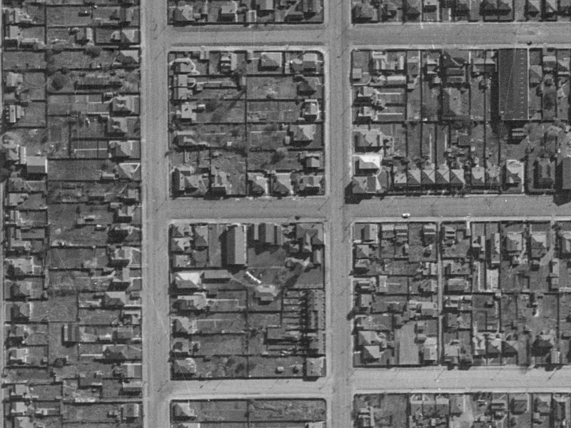 89 Durham Street South from the air, 1940-1944