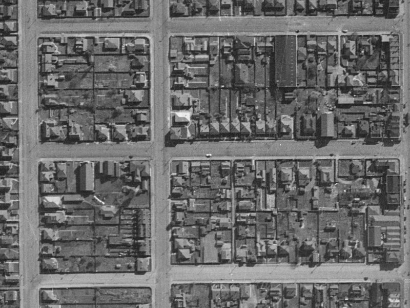 Battersea Street from the air, 1940-1944