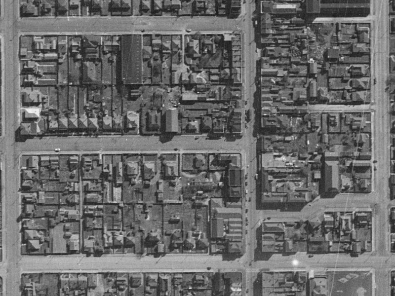 52 Battersea Street from the air, 1940-1944