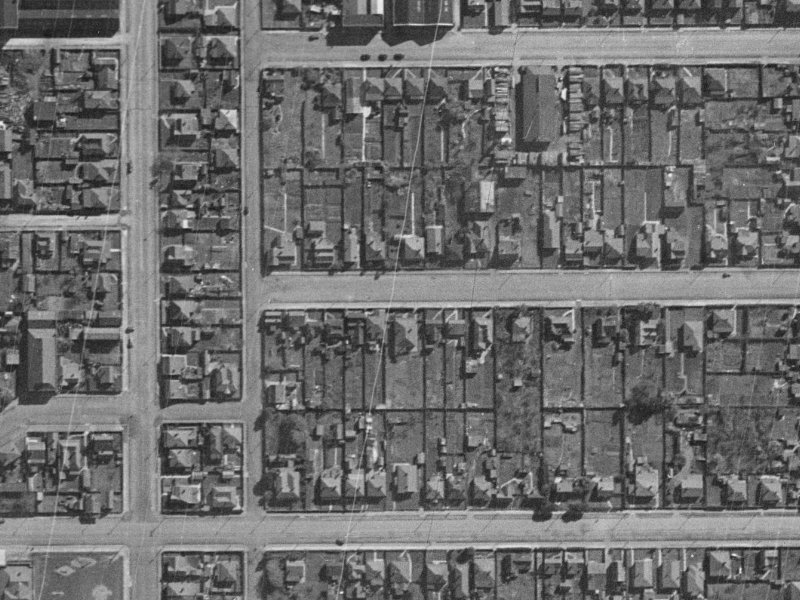 12 Kingsley Street from the air, 1940-1944