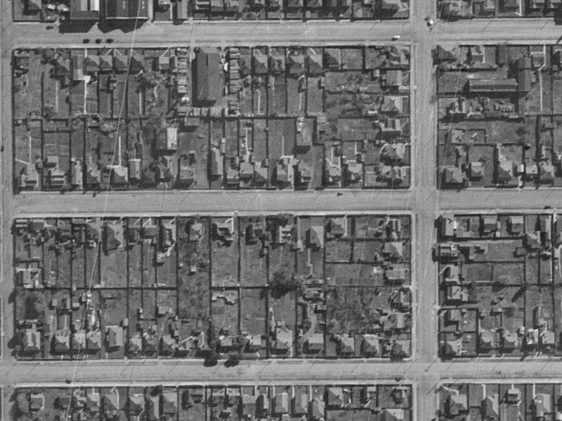 36 Kingsley Street from the air, 1940-1944