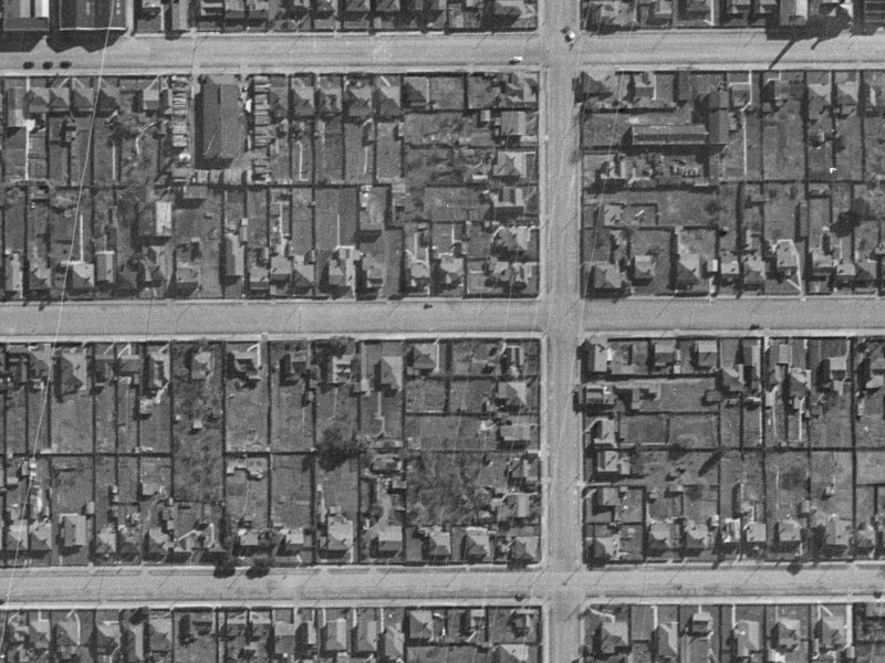 42 Kingsley Street from the air, 1940-1944