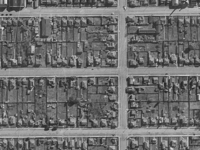 48 Kingsley Street from the air, 1940-1944