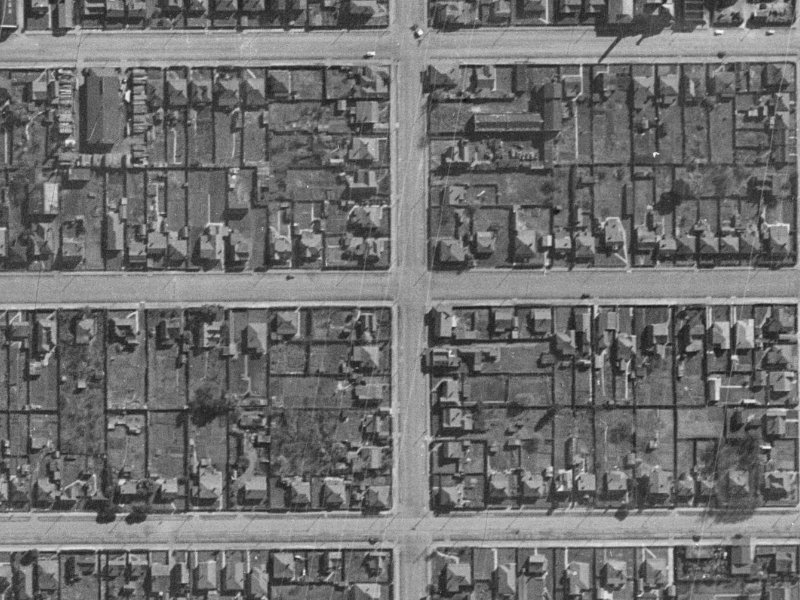 69R Gasson Street from the air, 1940-1944