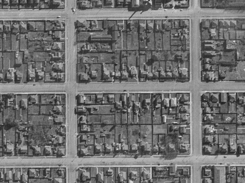 73 Kingsley Street from the air, 1940-1944