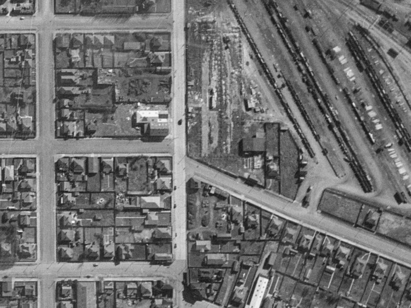 230 Waltham Road from the air, 1940-1944
