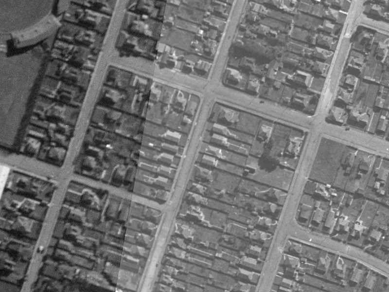 33-53 Barbour Street from the air, 1940-1944