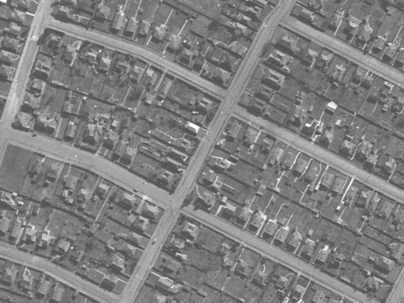 Osborne Street from the air, 1940-1944
