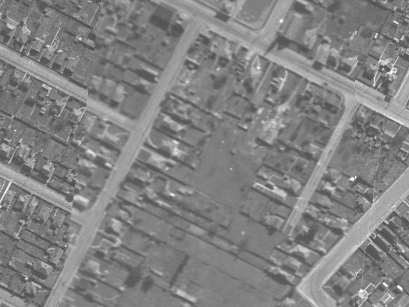 184 Ensors Road from the air, 1940-1944