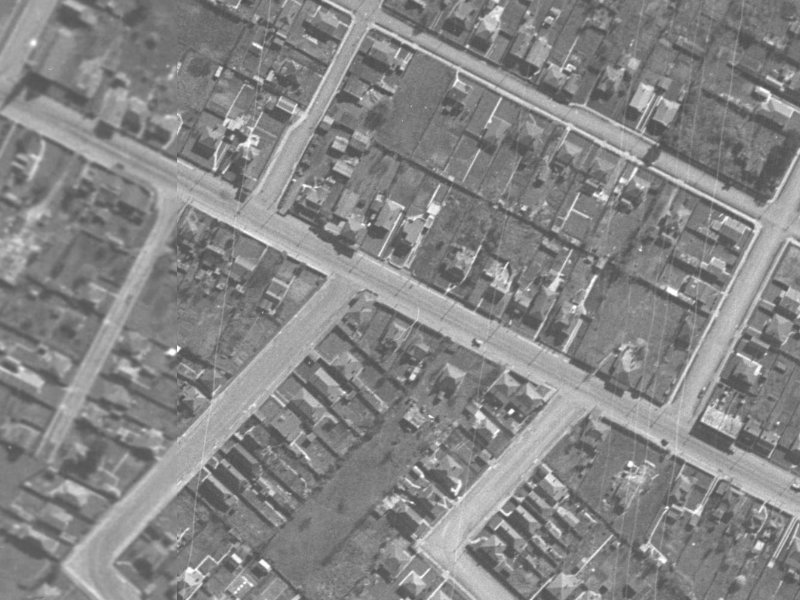 402 Ferry Road from the air, 1940-1944