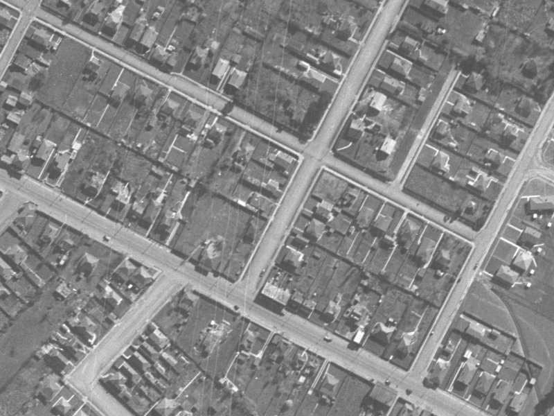 8A Mackworth Street from the air, 1940-1944