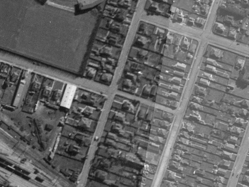75 Lismore Street from the air, 1940-1944