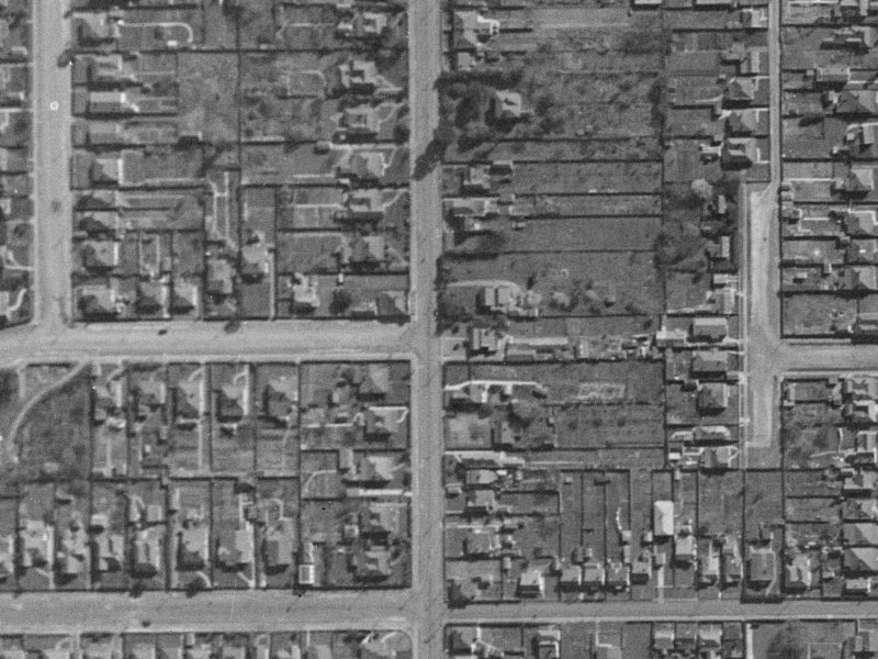 69 Montreal Street from the air, 1940-1944