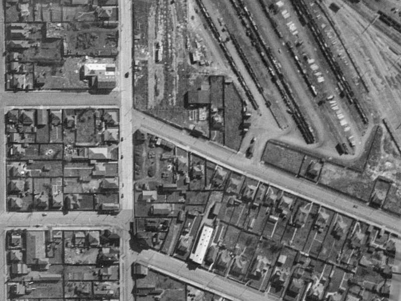 14 Mowbray Street from the air, 1940-1944