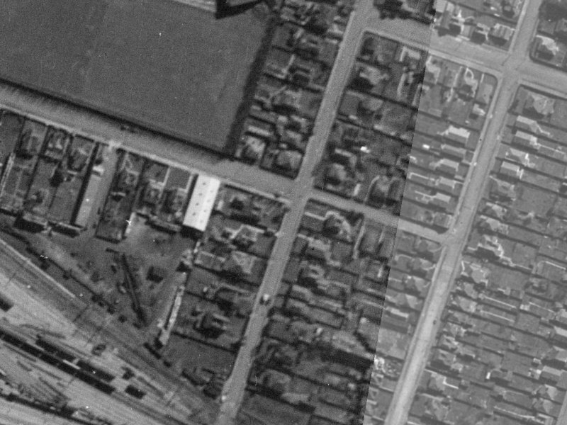 383-389 Wilsons Road from the air, 1940-1944