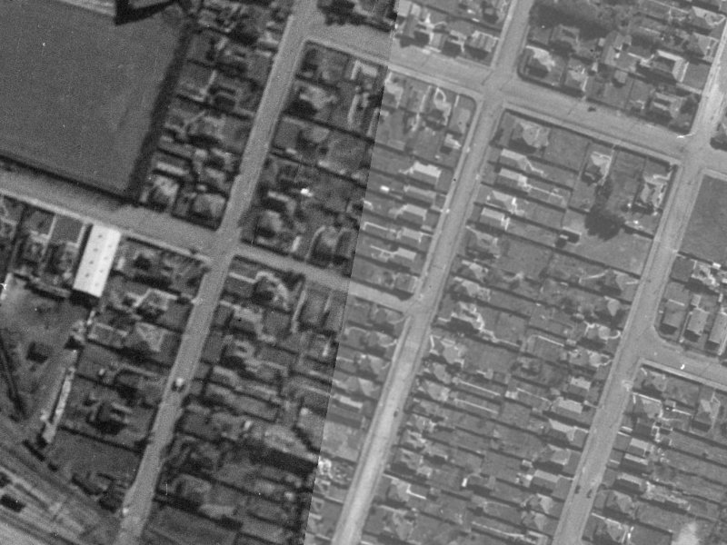 79 Lismore Street from the air, 1940-1944
