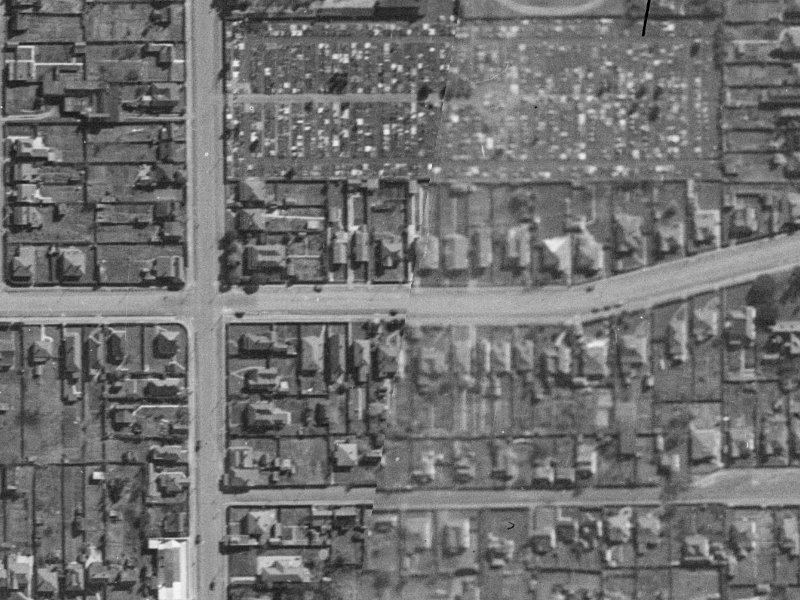 18A Fairfield Avenue from the air, 1940-1944