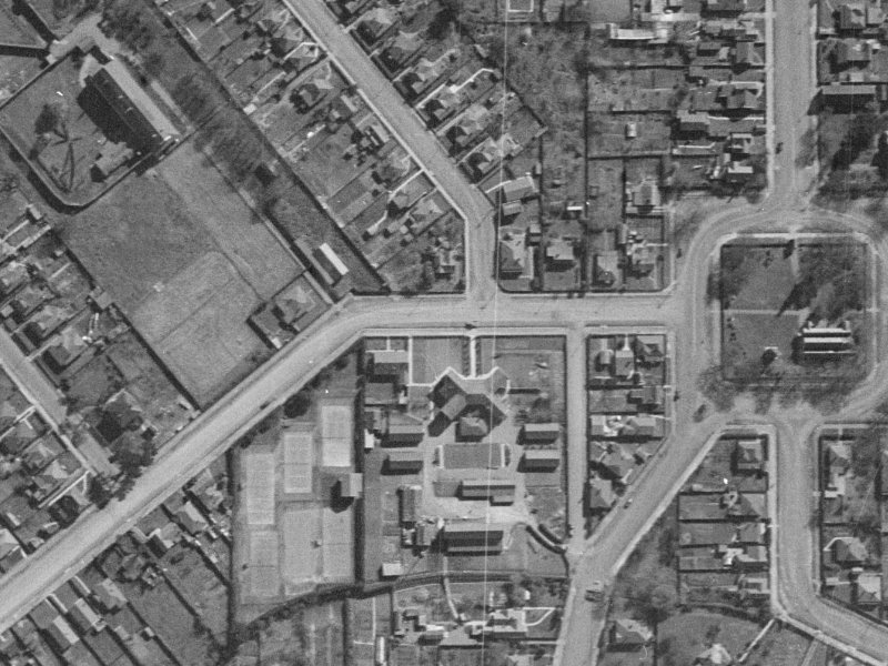 62 Poulson Street from the air, 1940-1944