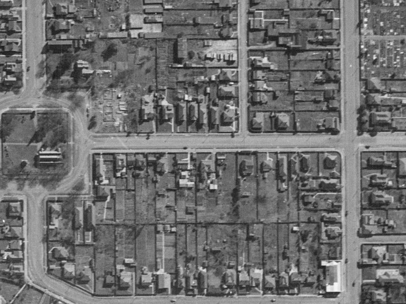 1/100 Poulson Street from the air, 1940-1944