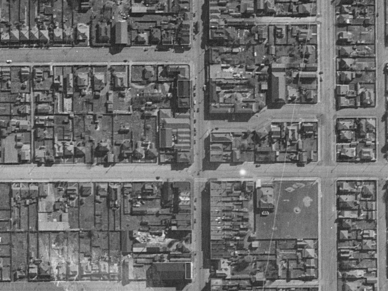 415 Colombo Street from the air, 1940-1944