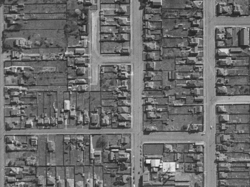 88 Antigua Street from the air, 1940-1944