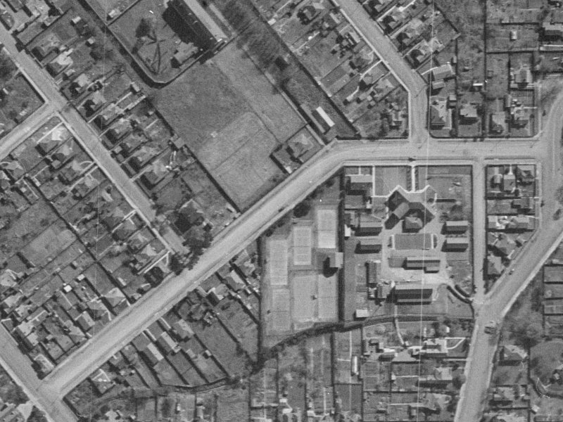 40 Poulson Street from the air, 1940-1944