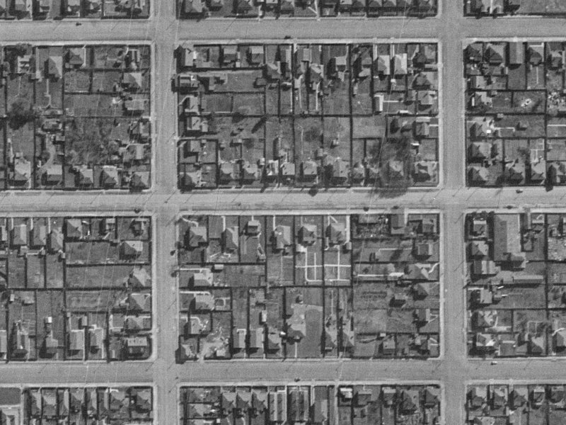 170 Wordsworth Street from the air, 1940-1944