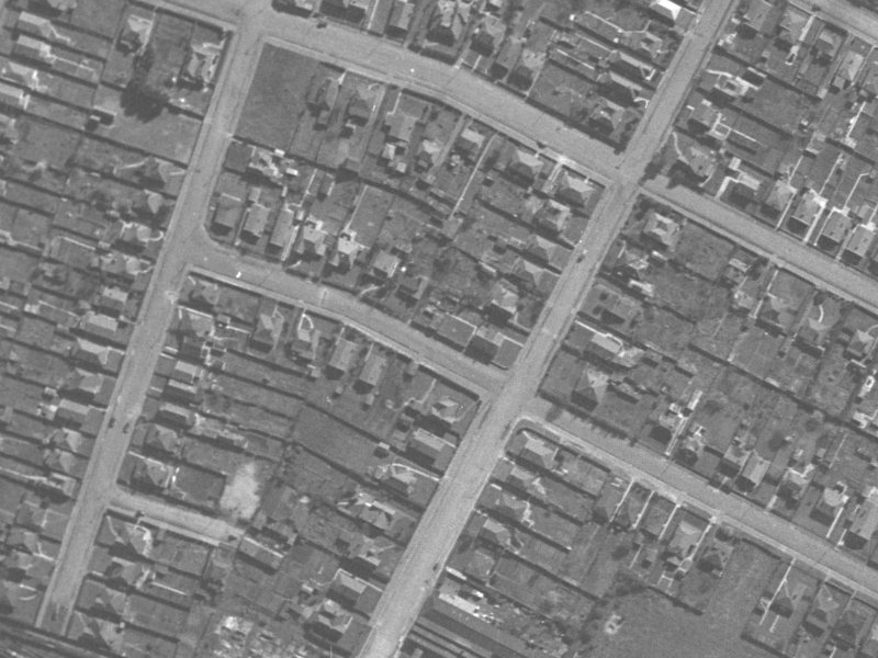 21 Laurence Street from the air, 1940-1944